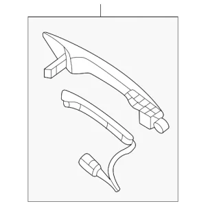 Handle, Outside - Mazda (BDTS-58-410B-13)