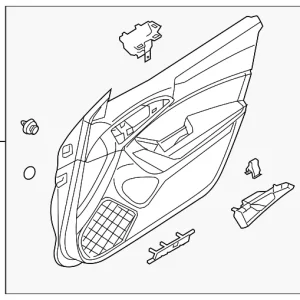 Door Trim Panel - Mazda (BABF-68-420B-02)