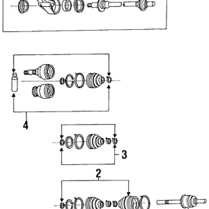 Inner Shaft - Mazda (F037-25-700)