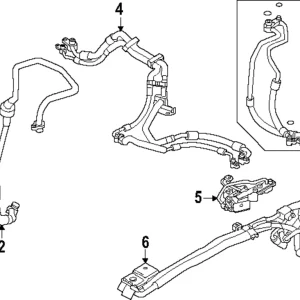 Rear AC Line - Mazda (KMV6-61-83X)