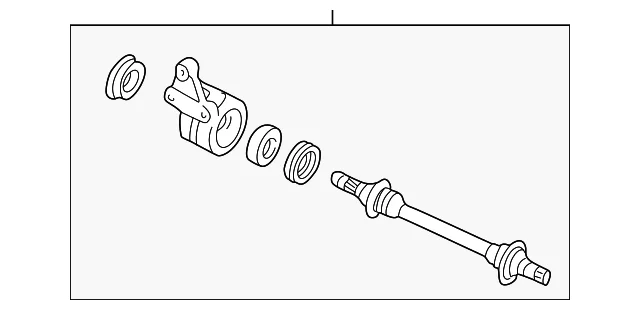 Cv Intermediate Shaft - Mazda (GA09-25-700B)