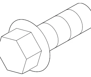 Accumulator Mount Bolt - Mazda (9945-00-614B)