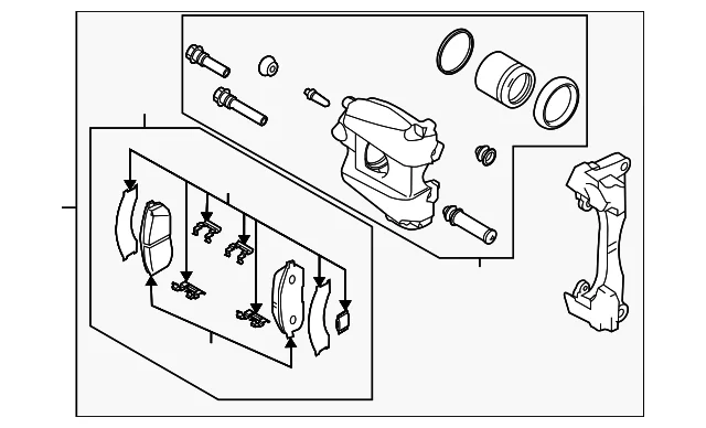 Caliper Assembly - Mazda (L2Z2-33-98ZA)