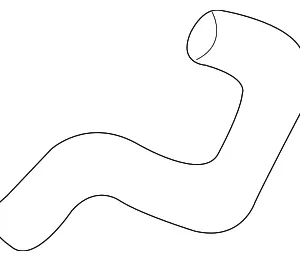 HVAC Heater Hose - Mazda (LD49-61-211)