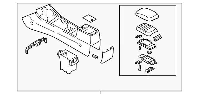 Console Assembly - Mazda (GK2C-64-420M-02)