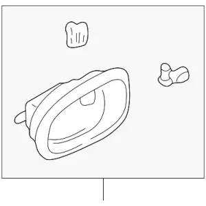 Handle, Inside - Mazda (B28V-59-330B-65)