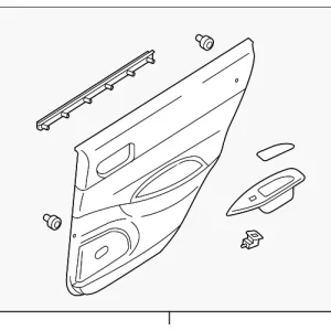 Door Trim Panel - Mazda (GK2H-68-52YN-72)