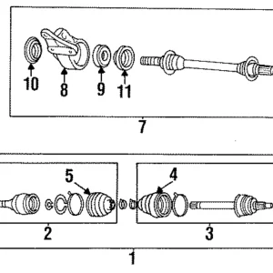 Intermediate Shaft - Mazda (F055-25-700B)