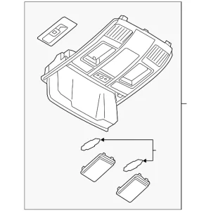 Overhead Console - Mazda (TK55-69-970D-02)