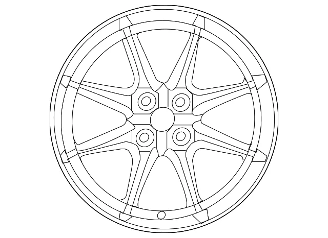 Wheel, Alloy - Mazda (9965-P2-6560)
