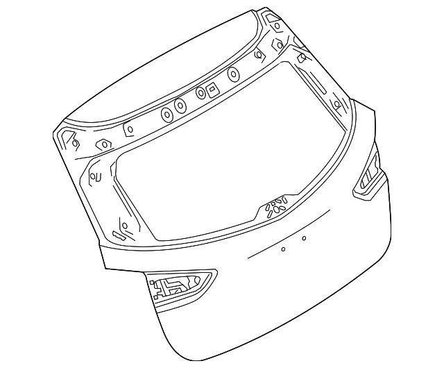 Lift Gate - Mazda (DKY0-62-02XC)