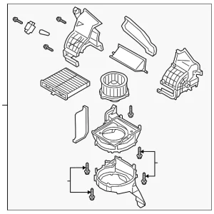Blower Assembly - Mazda (BDTS-61-140A)