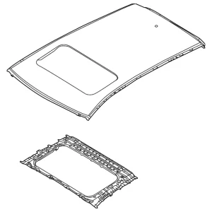 Roof Panel - Mazda (KBYA-70-600)