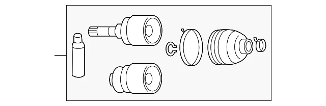 Inner Boot - Mazda (GG61-22-540)