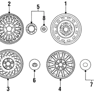 Center Cap - Mazda (HG30-37-190B)