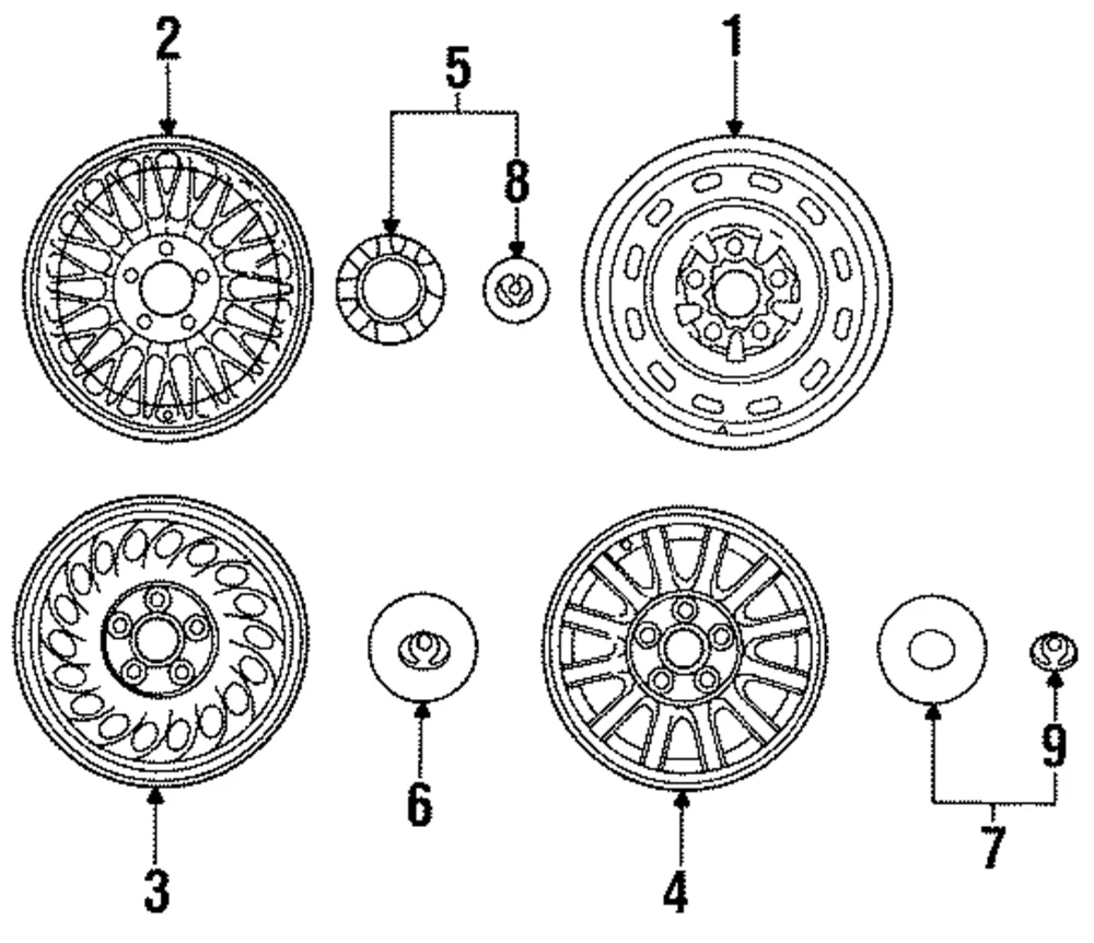 Center Cap - Mazda (HG31-37-190A)