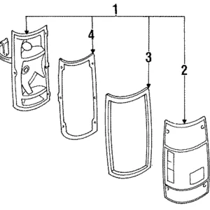 Tail Lamp Assembly - Mazda (UB39-89-669)