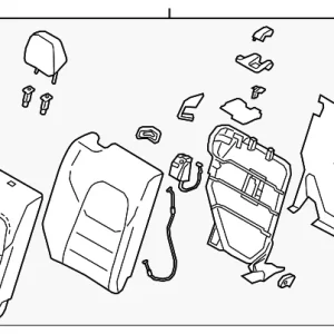 Seat Back Assembly - Mazda (KRA3-57-400-02)
