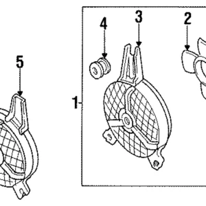 Fan Assembly - Mazda (LA04-61-710C)