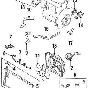 Engine Coolant Outlet Flange - Mazda (FS05-15-17ZB)