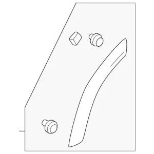 Wheel Opening Molding - Mazda (KJK8-51-RE0A-K6)