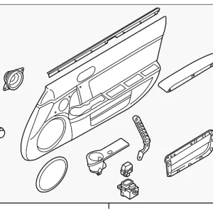 Door Trim Panel - Mazda (NH28-68-42YF-02)