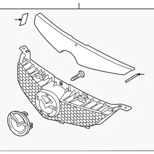 Grille Assembly - Mazda (BAK3-50-710-08)