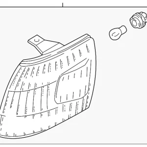 Signal Lamp Assembly - Mazda (LC62-51-060A)