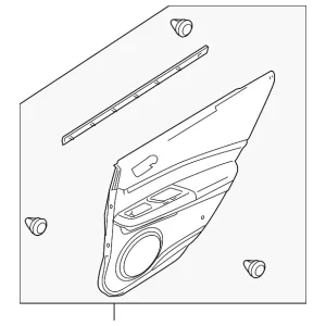 Door Trim Panel - Mazda (GEG1-68-530E-02)