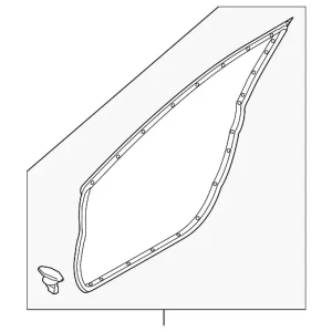 Door Weather-Strip - Mazda (BDTS-59-760B)