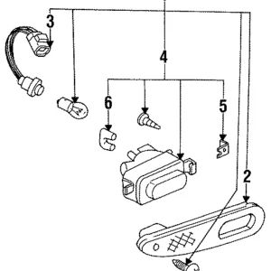 Backup Lamp Assembly - Mazda (F100-51-250B)