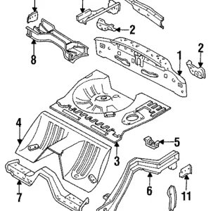 Rear Cross-Member - Mazda (FD01-53-940A)