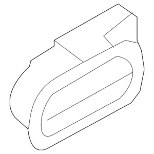 Handle, Inside - Mazda (GS1D-72-330D-02)