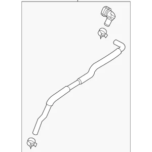 Radiator Coolant Hose - Mazda (PAF1-15-1JY)