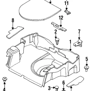 Trunk Mat Retainer - Mazda (S083-68-865A-09)