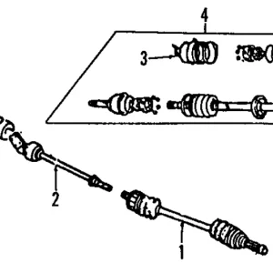 Axle Assembly - Mazda (F037-25-500R-0B)
