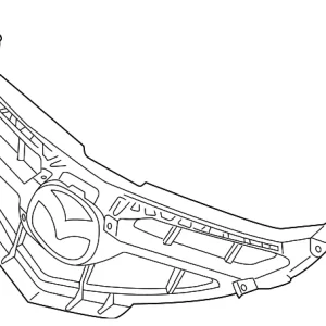 Grille Assembly - Mazda (BR5V-50-710B-18)