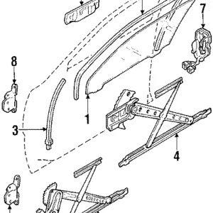 Window Regulator - Mazda (G067-59-560)