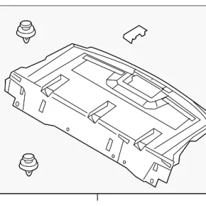 Pkg Tray Trim - Mazda (BCJH-68-3A0C-02)