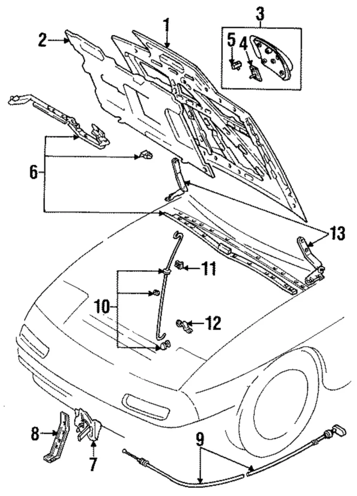 Release Cable - Mazda (FB01-56-710C)