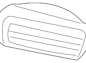 Vent Grille - Mazda (ZZM1-64-815A-00)