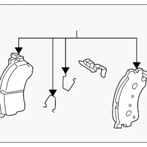 Disc Brake Pad Set Front - Mazda (GGYE-33-23ZA)