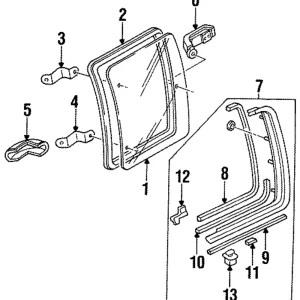Glass - Mazda (UB55-72-511A)