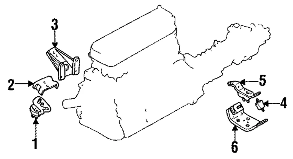 Trans Mount Bracket - Mazda (UE38-39-310A)