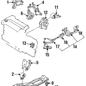 Front Mount Bracket - Mazda (BC1D-39-020)