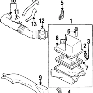 Air Cleaner Assembly Bolt - Mazda (F201-13-302A)