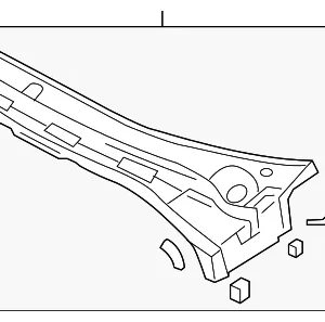 Cowl Grille - Mazda (BN8V-50-7S0G)