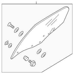 Door Glass - Mazda (NE51-58-510A)
