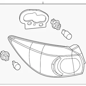 Tail Lamp Assembly - Mazda (BHP2-51-160C)