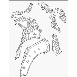 Inner Panel Assembly - Mazda (BBY1-70-100A)
